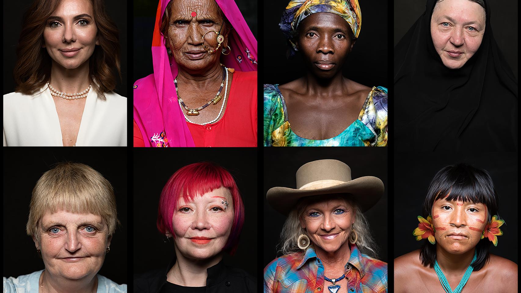 Un fotograma de la película Woman en el que han participado más de 2.000 mujeres.