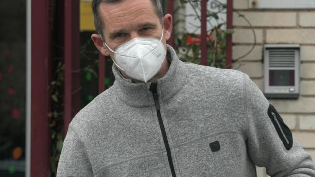 Iñaki Urdangarin a la salida de Hogar Don Orione.