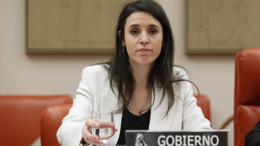 Irene Montero, a quien se dirige Ana en su Instagram, en una imagen en el Congreso.