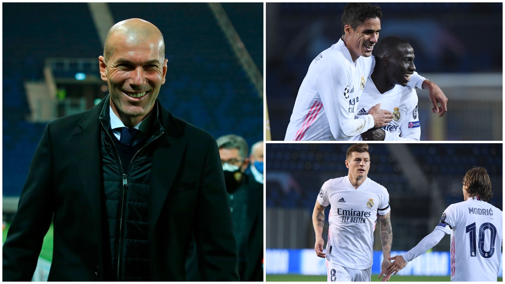 El Real Madrid y su victoria contra el Atalante, en un collage