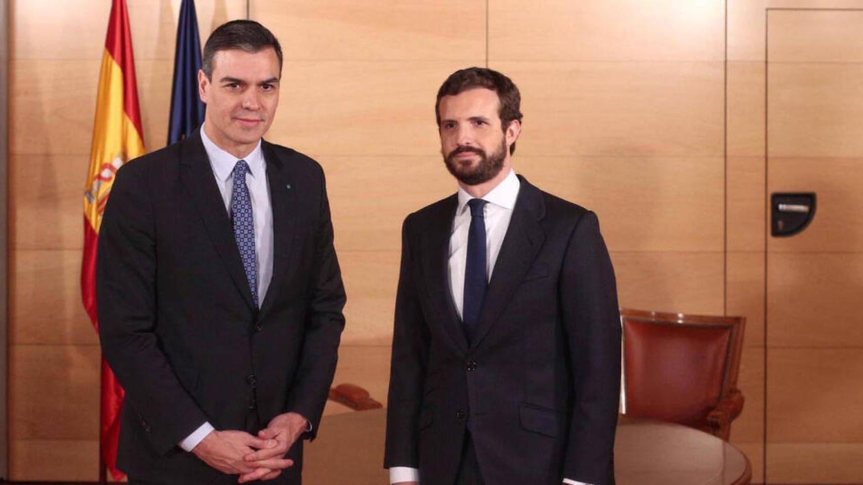Pedro Sánchez y Pablo Casado, en una imagen de archivo