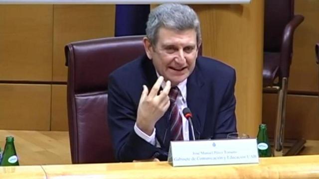 José Manuel Pérez Tornero, durante una reciente comparecencia en el Congreso.