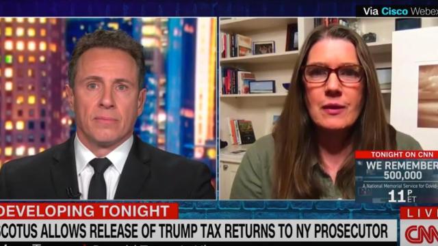 Mary Trump, sobrina de Donald Trump, entrevistada en CNN.