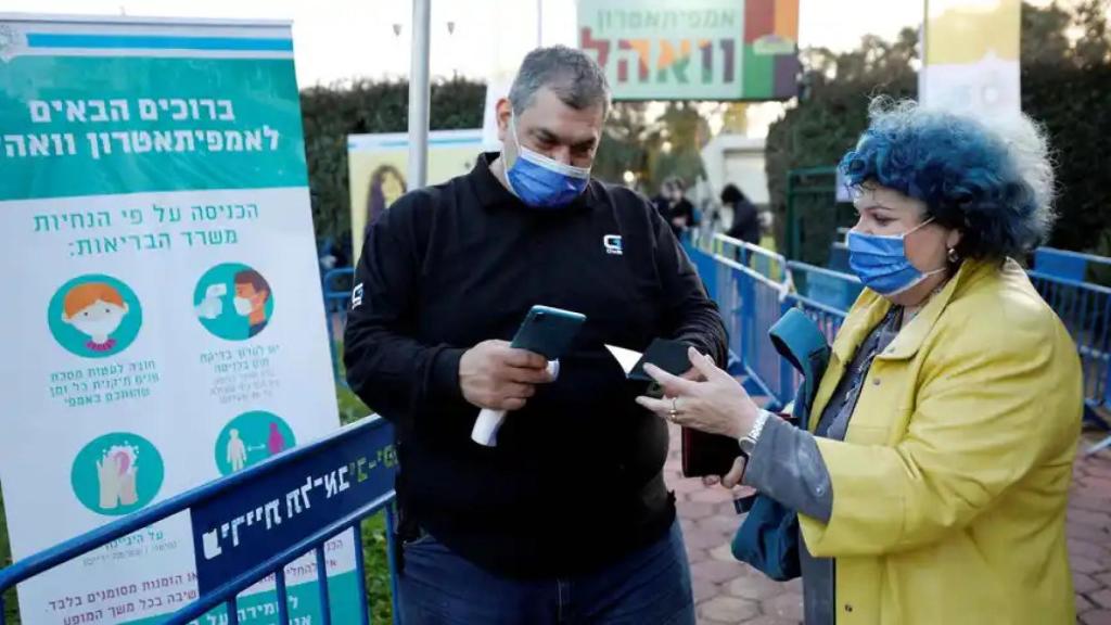 Control de contagios de coronavirus en Israel.