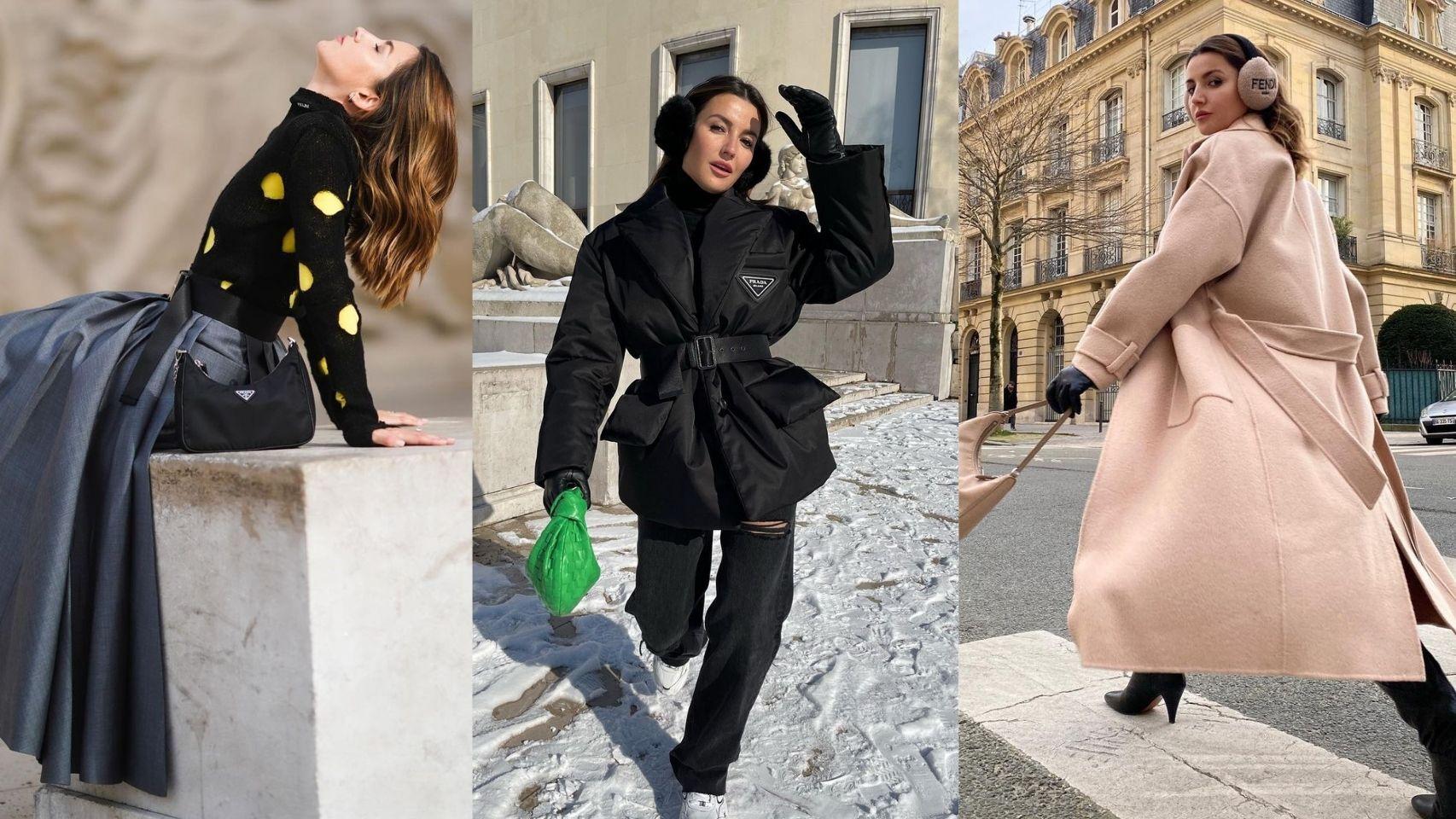 Alexandra Pereira conquista las calles parisinas con sus últimos 'looks'.