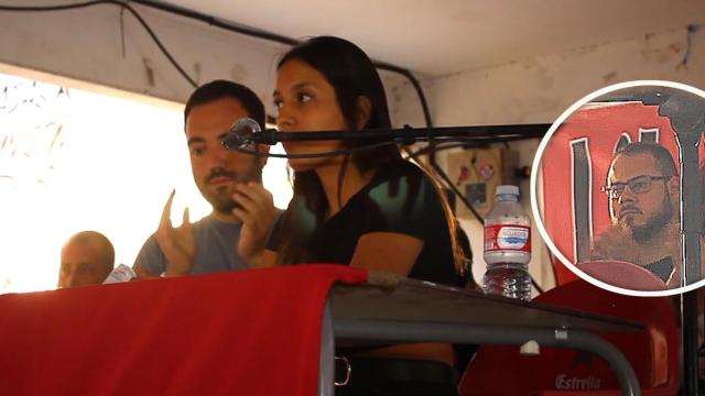 La abogada y el propio rapero, en segunda fila, en un acto de 2019.