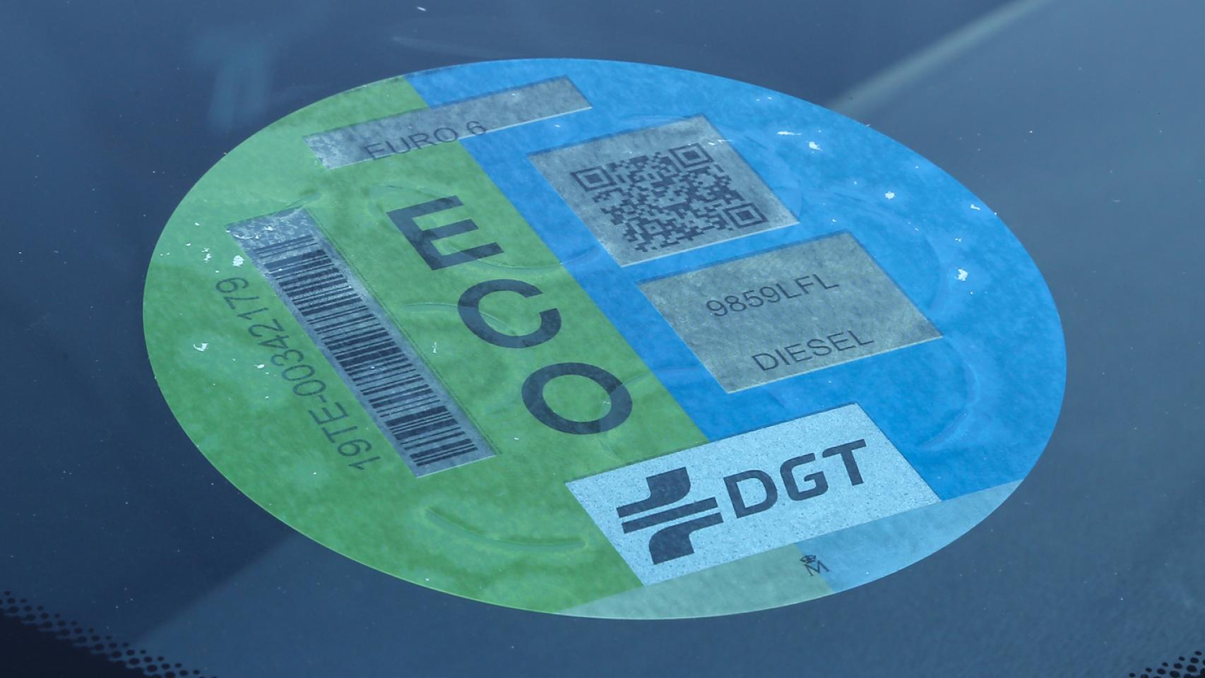 Etiqueta ECO de la DGT.
