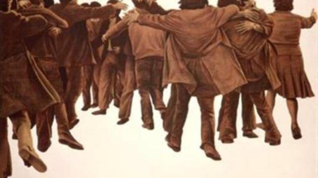 El abrazo, de Juan Genovés.