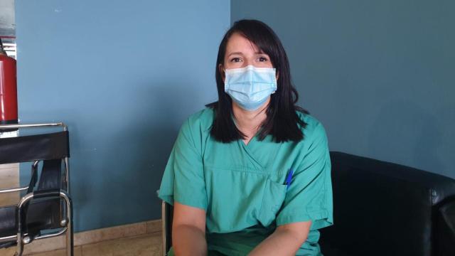 Mónica Pérez, enfermera del CHUAC.