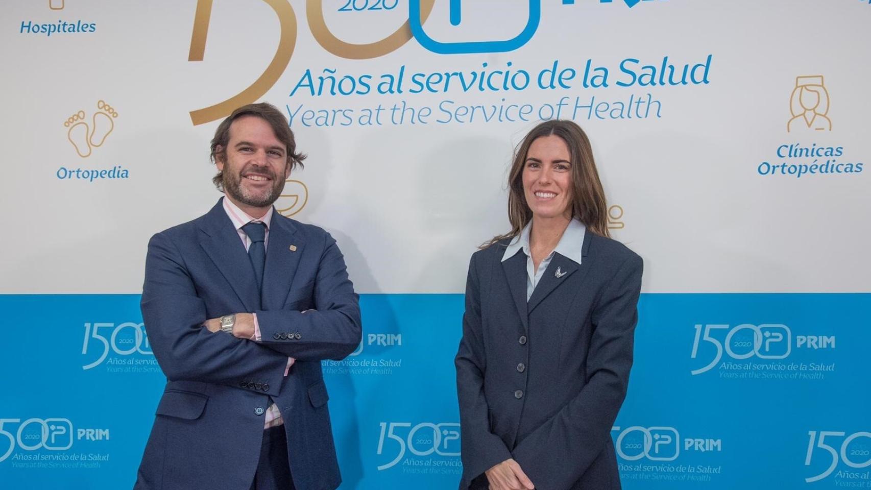 Jorge Prim y Lucía Comenge, vicepresidente y presidenta grupo Prim.