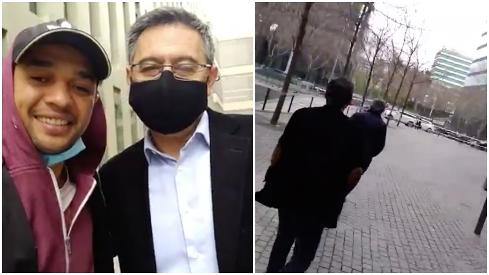 Bartomeu, cazado a la salida del juzgado