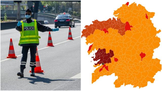 Así está este fin de semana el mapa de Galicia de movilidad, hostelería y restricciones