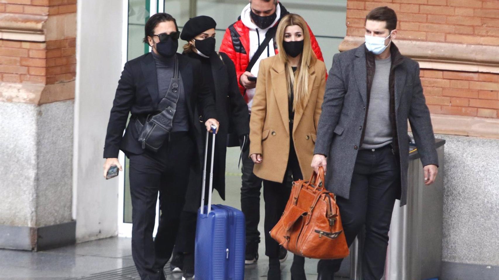 Los compañeros de 'OT' de Casademunt poniendo rumbo a Barcelona.