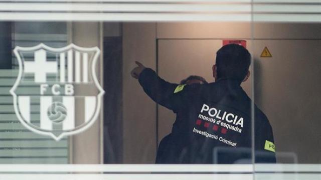 Los Mossos, en las oficinas del FC Barcelona