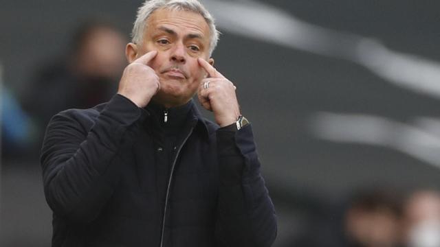 José Mourinho, durante un partido del Tottenham en la 2020/2021