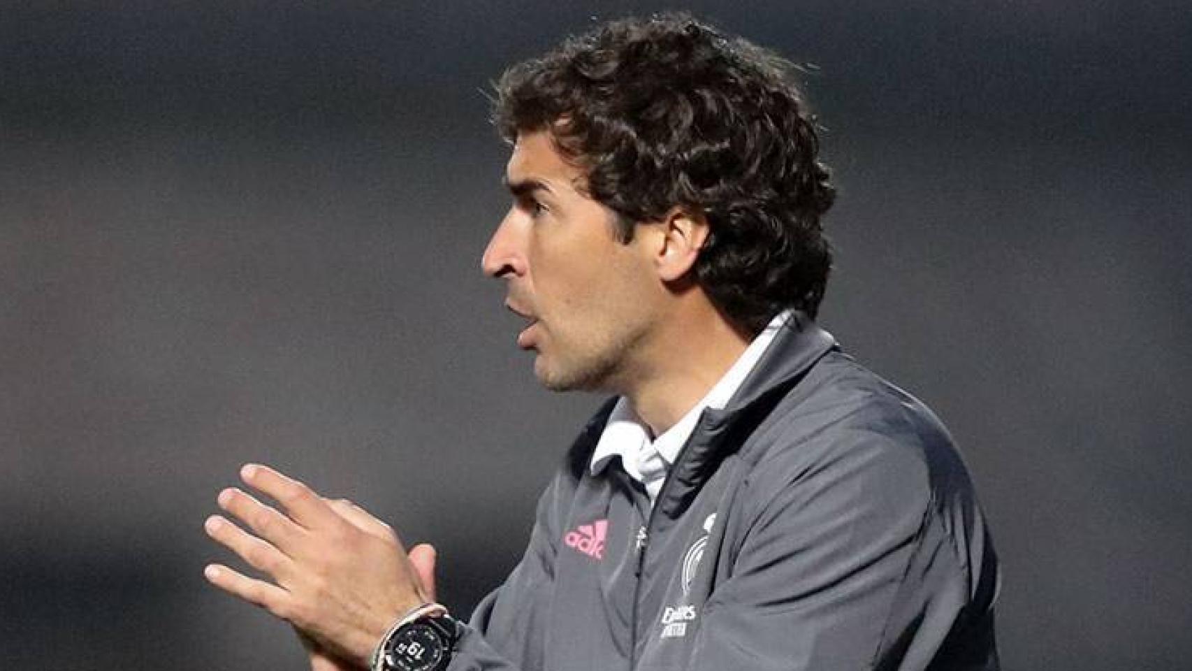 Raúl González Blanco, durante un partido del Castilla en la temporada 2020/2021