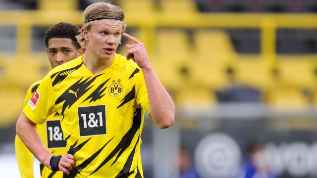 Erling Haaland, con el Borussia Dortmund