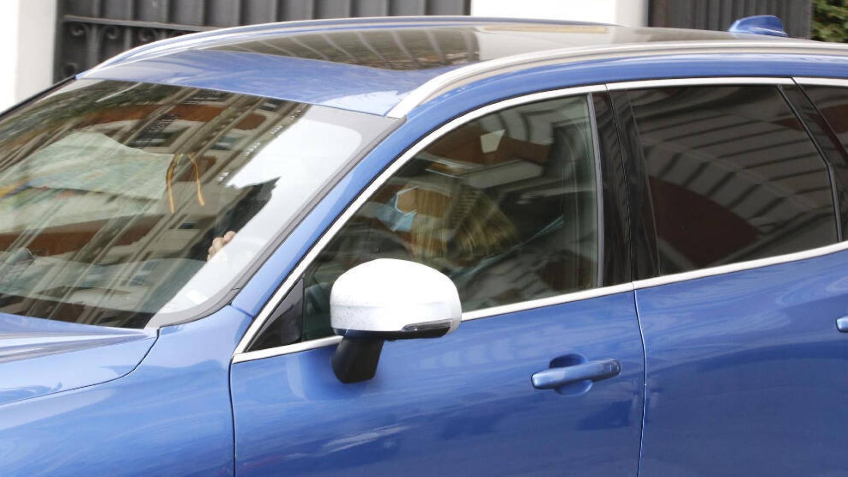 La infanta Elena saliendo este miércoles de la Fundación Mapfre