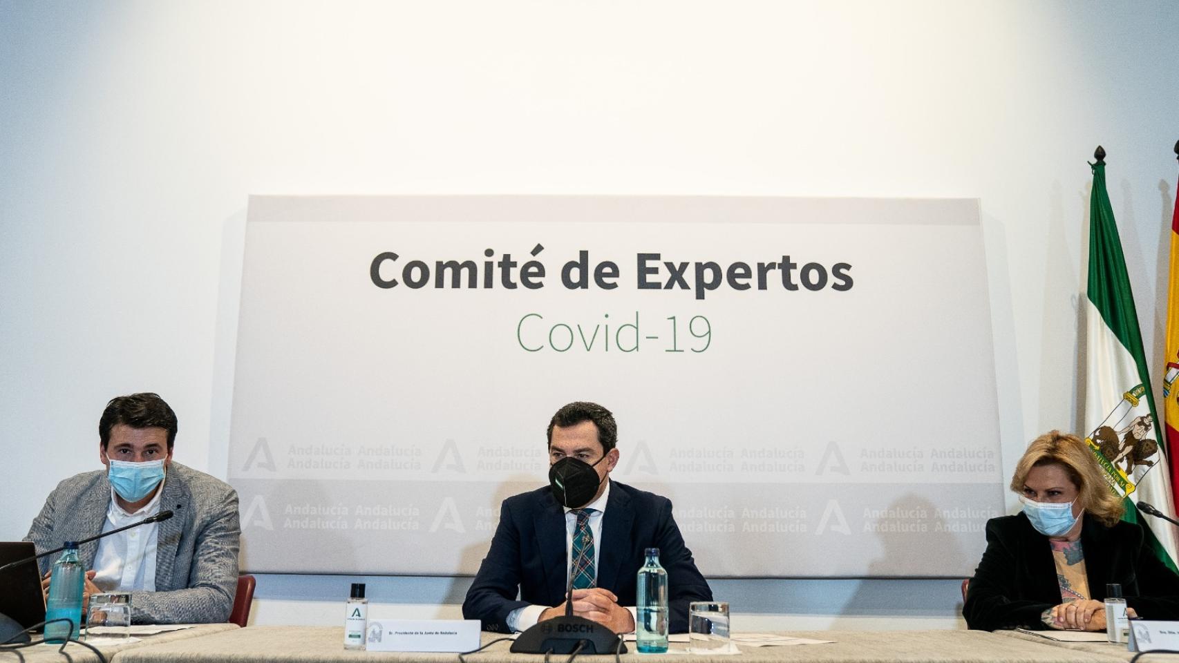El presidente de la Junta, Juanma Moreno, preside el comité de expertos.
