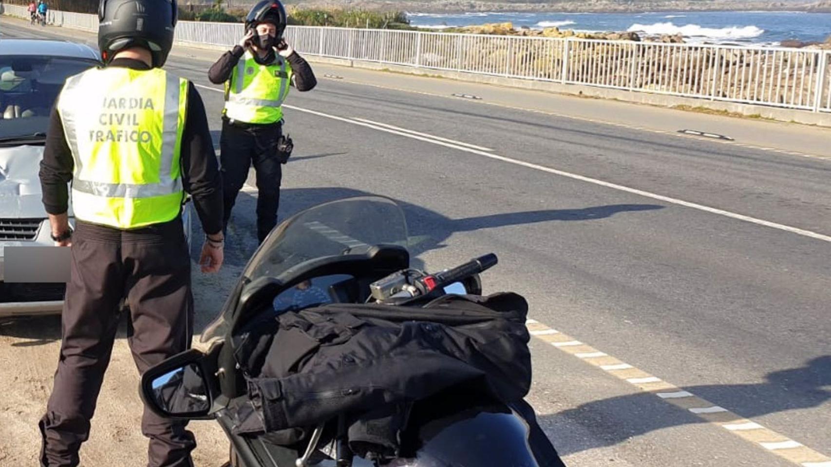El control de motos este fin de semana en Pontevedra se salda con 23 excesos de velocidad