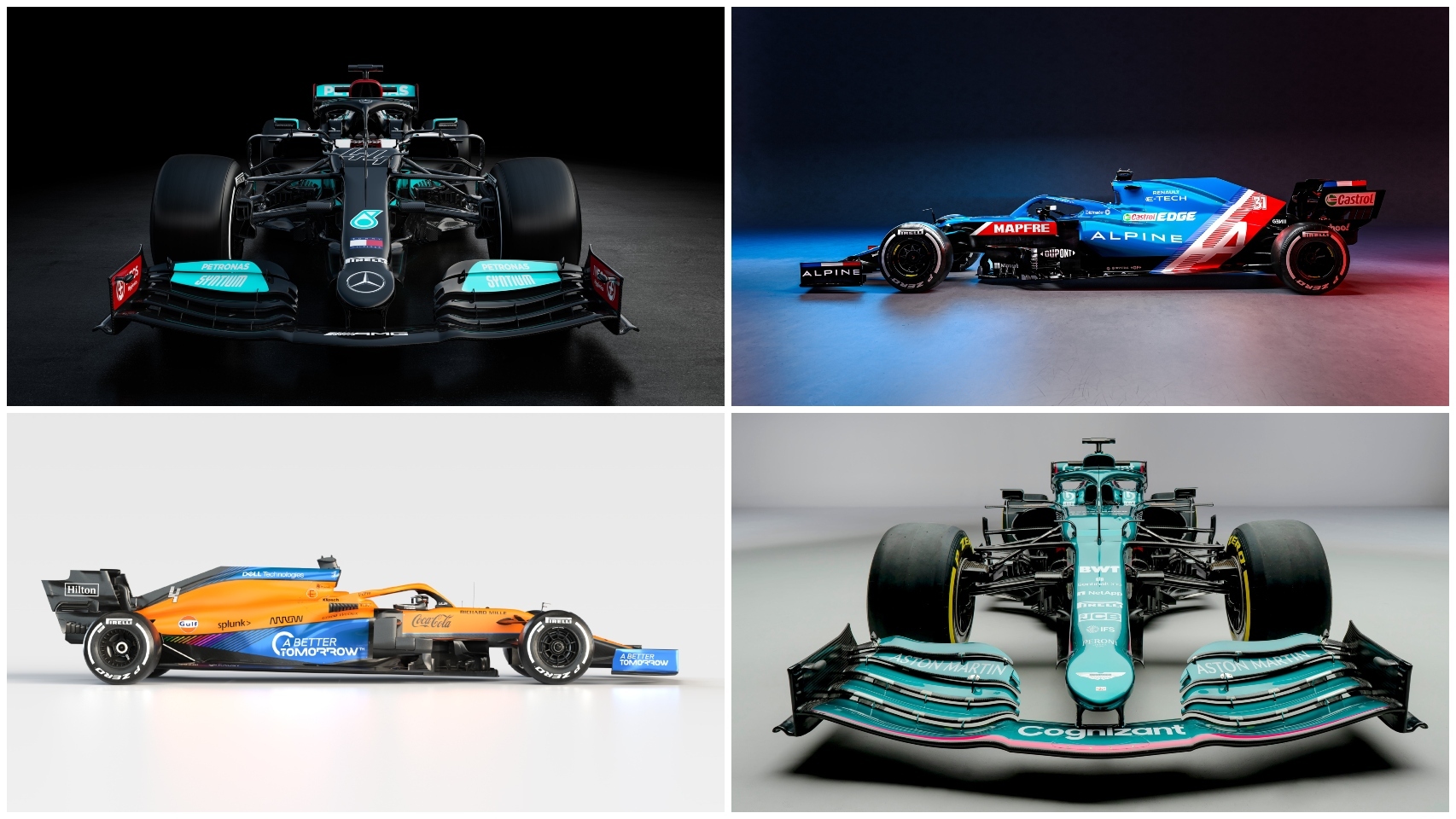 Los monoplazas de Fórmula 1 para 2021