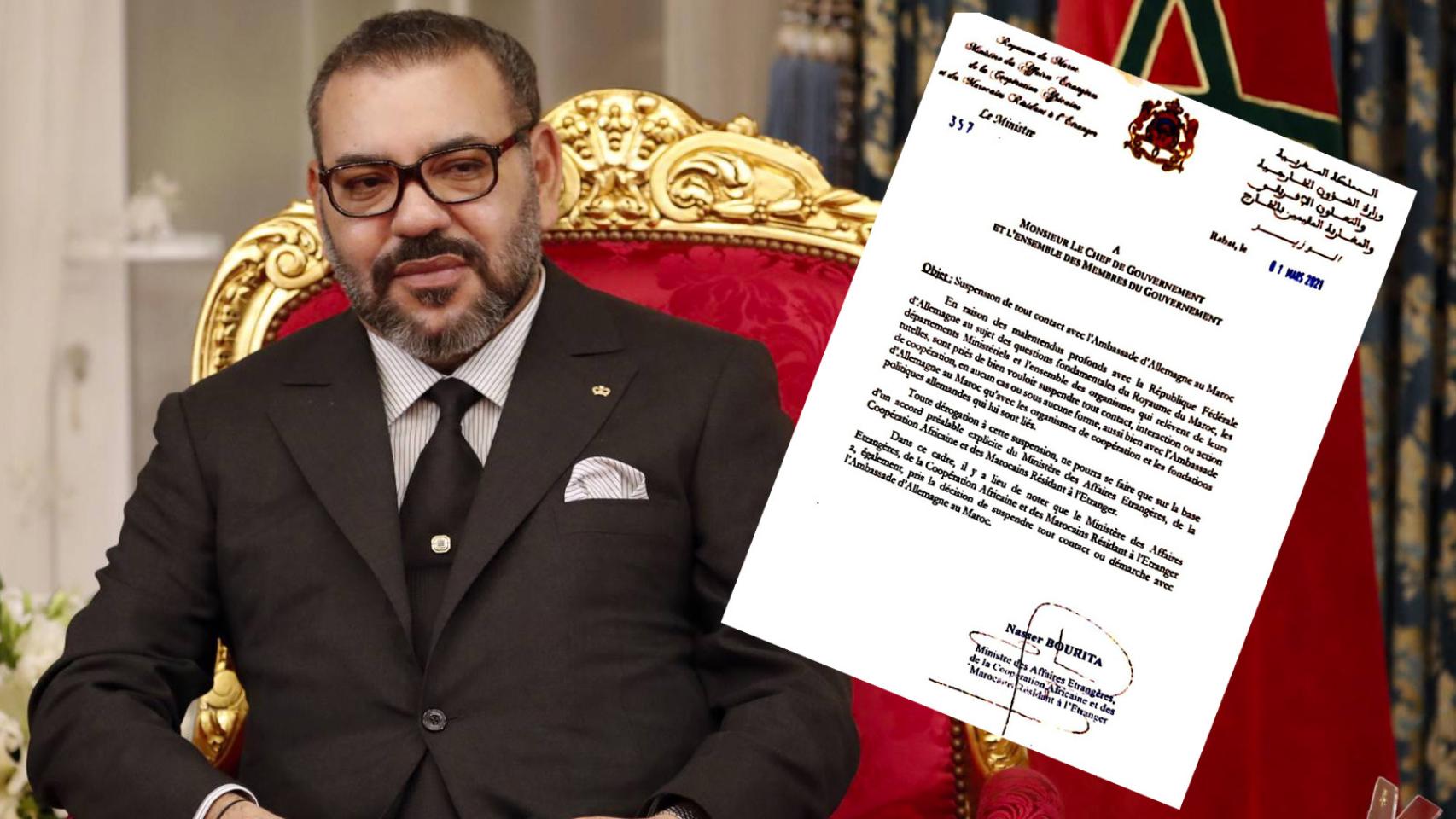 Mohamed VI y la orden del ministro de Asuntos Exteriores dirigida a su gobierno .