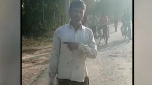 El asesino poco antes de entregarse a la policía.