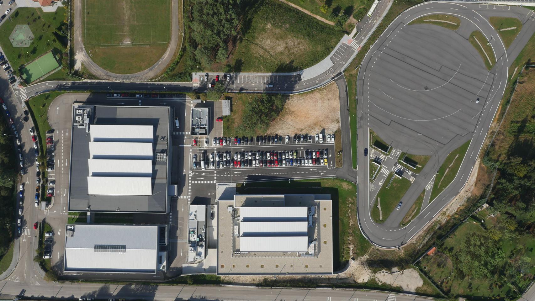 Vista aérea del Centro Tecnológico de Automoción de Galicia