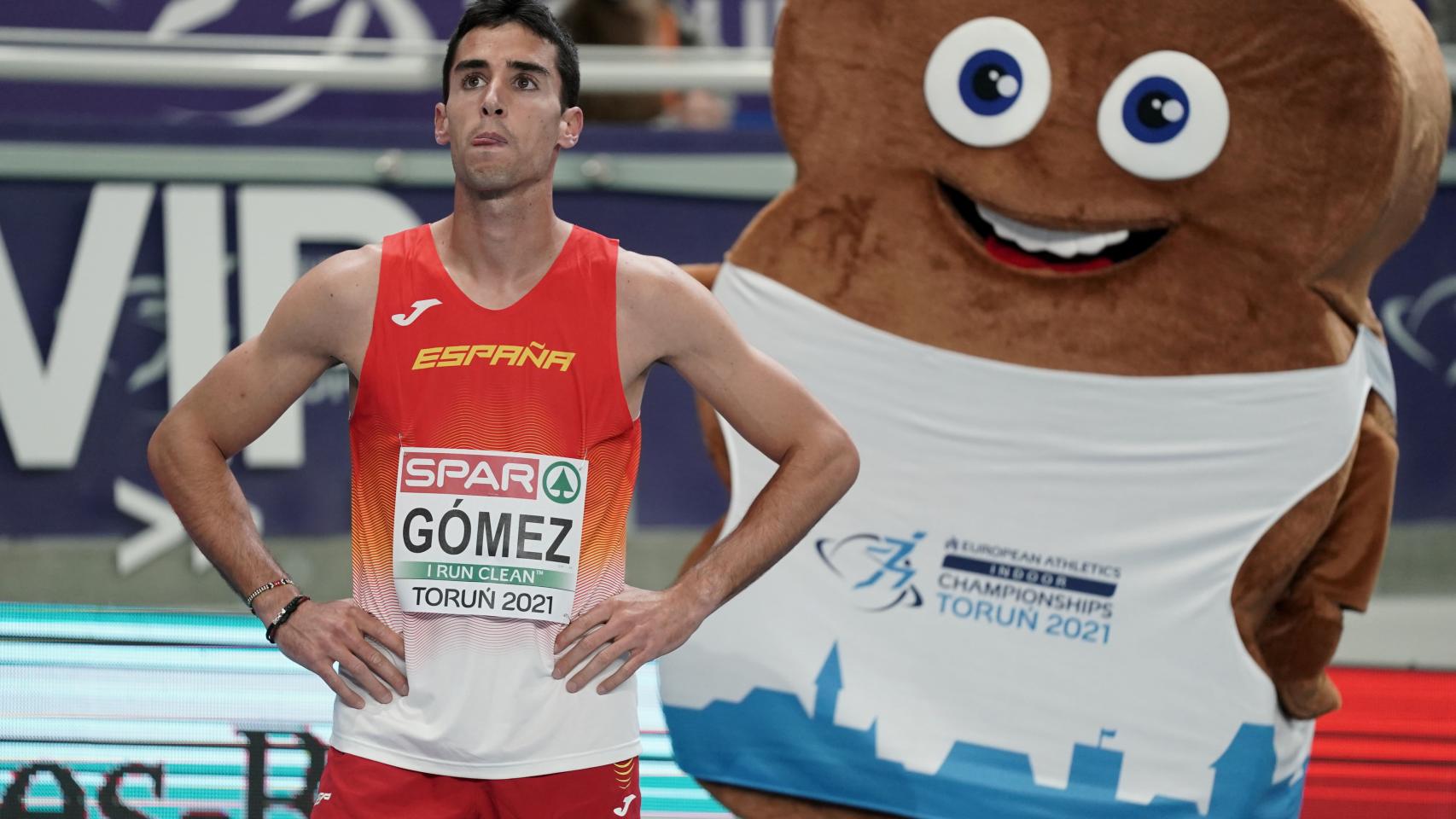 Jesús Gómez durante el Europeo