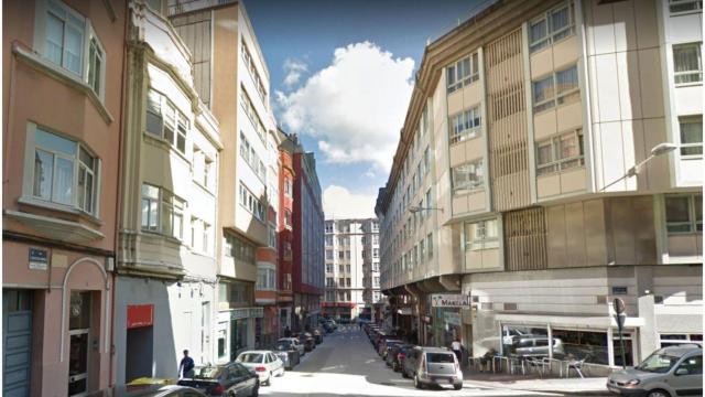 La calle Cuesta de la Unión de A Coruña.