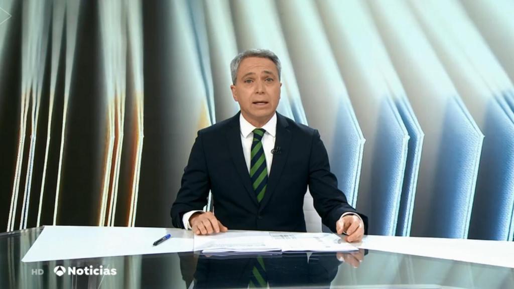 Vicente Vallés en el informativo del pasado 1 de marzo.