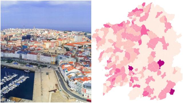 Covid-19: Ránking de incidencia y contagios por municipio gallego