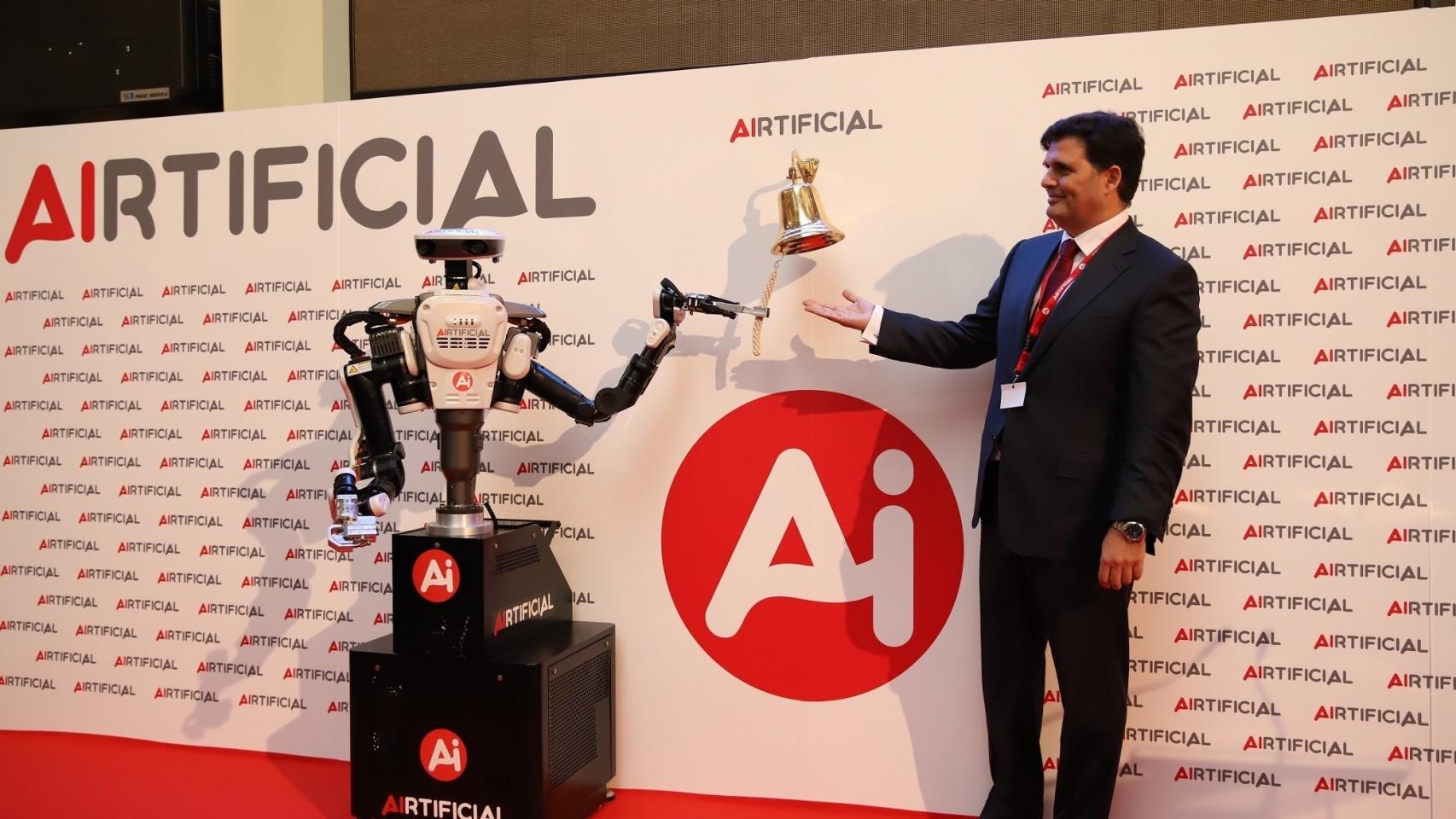 Imagen de recurso de la salida a bolsa de Airtificial.