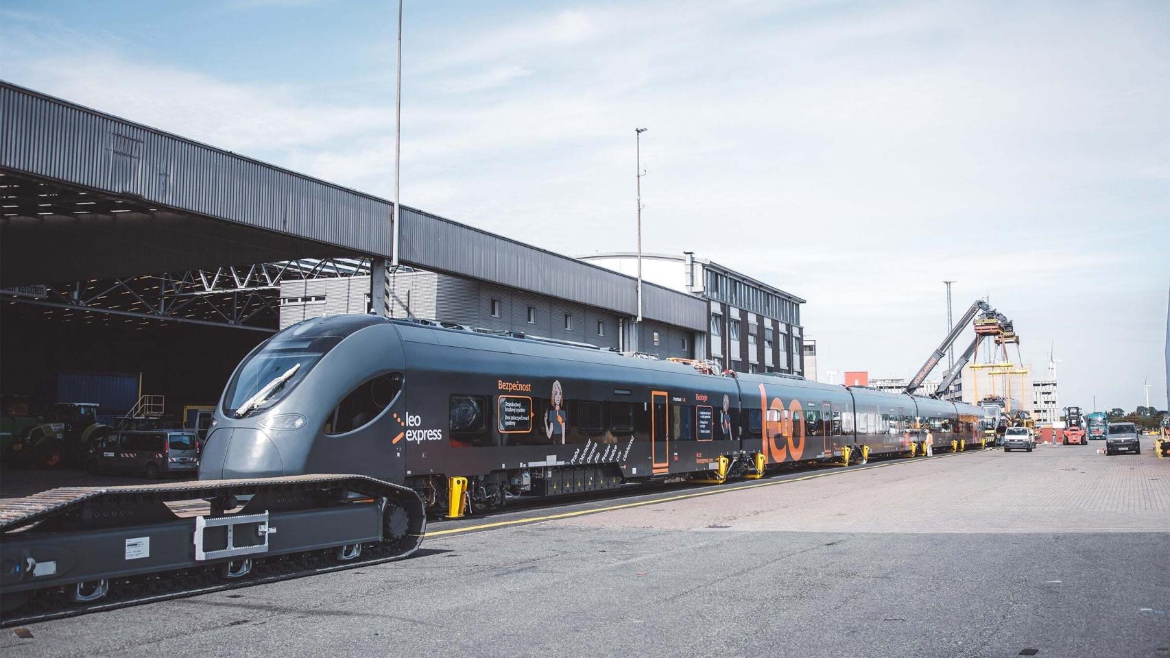 Un tren de Leo Express.