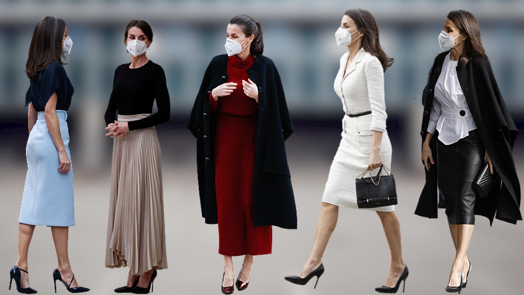 Letizia, en sus últimos actos, en un fotomontaje de JALEOS.