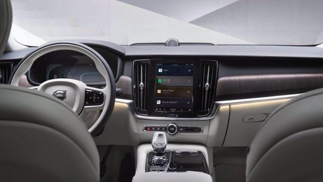 Interior de un coche de Volvo.