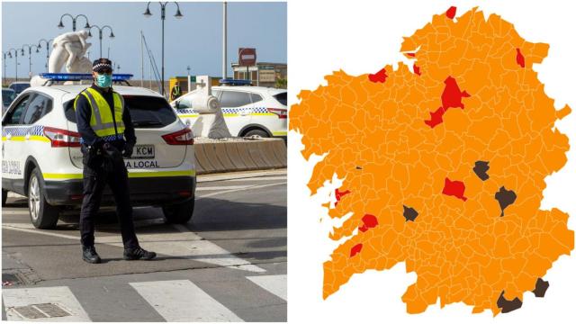 Este es el mapa de Galicia de movilidad, hostelería y restricciones que está en vigor