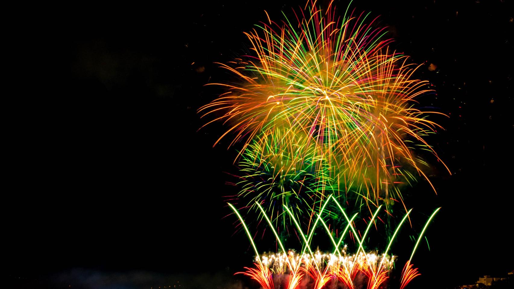 Fuegos artificiales de Bouzas.
