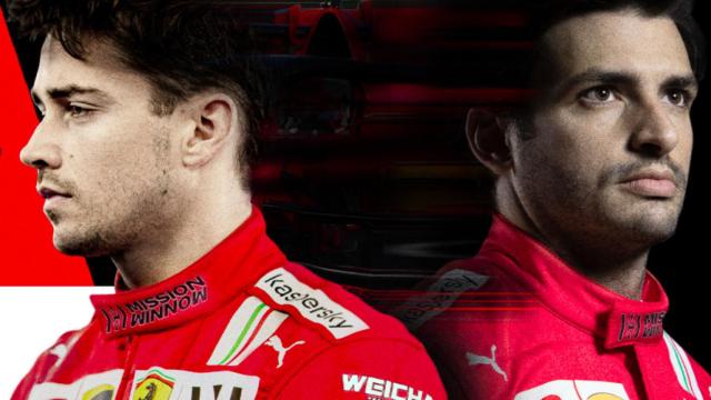 Charles Leclerc y Carlos Sainz