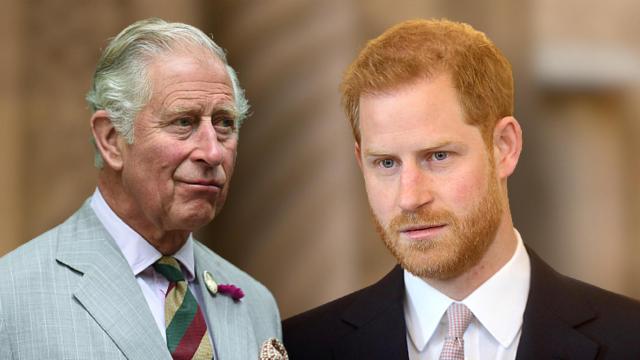 El príncipe Carlos y Harry, en un fotomontaje de JALEOS.