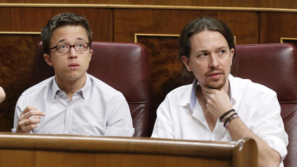 Iñigo Errejón y Pablo Iglesias.