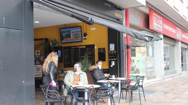 Un local de hostelería de Pontevedra en una foto de archivo.