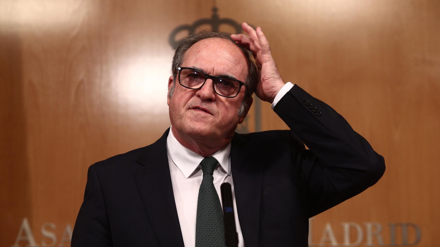 Ángel Gabilondo, portavoz del PSOE en la Asamblea de Madrid.