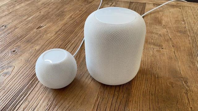 HomePods en ambos modelos.