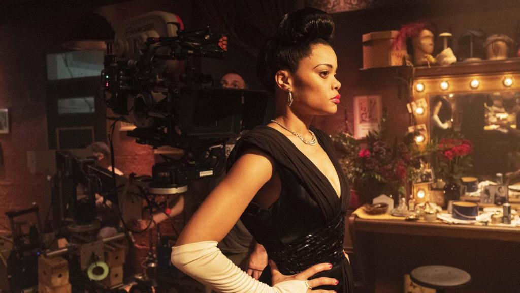 Andra Day rodando 'Los Estados Unidos contra Billie Holliday'.