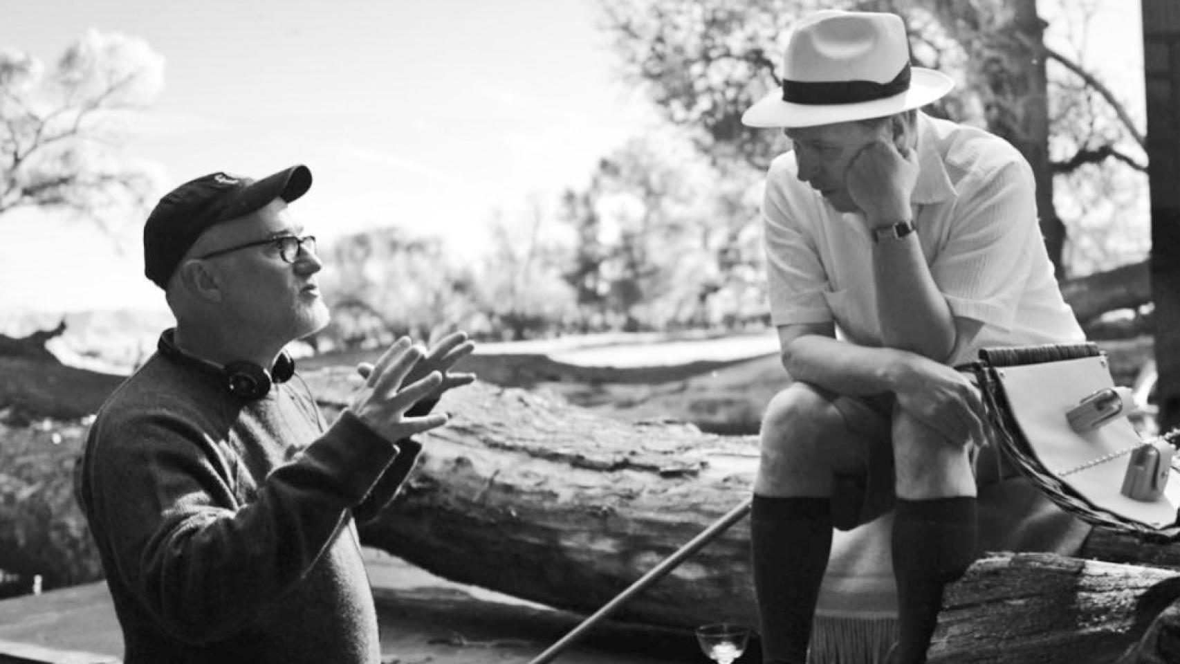 David Fincher en el rodaje de 'Mank'