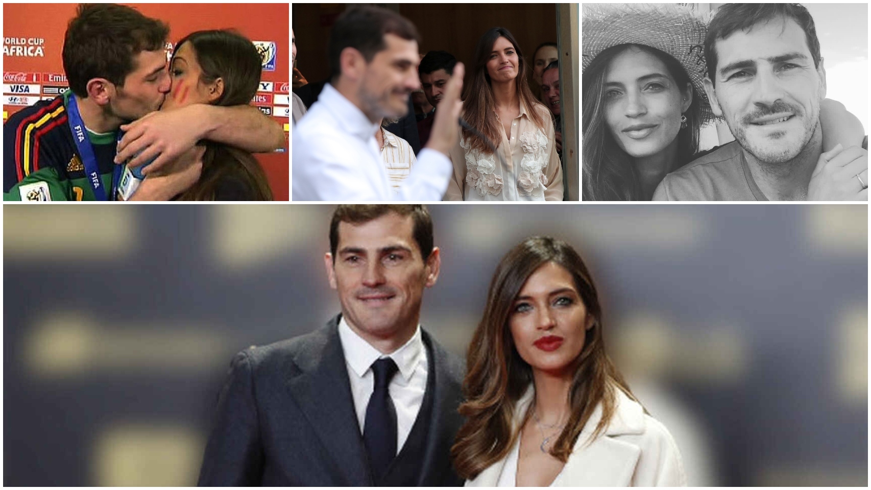 Sara Carbonero e Iker Casillas en un montaje de Jaleos.