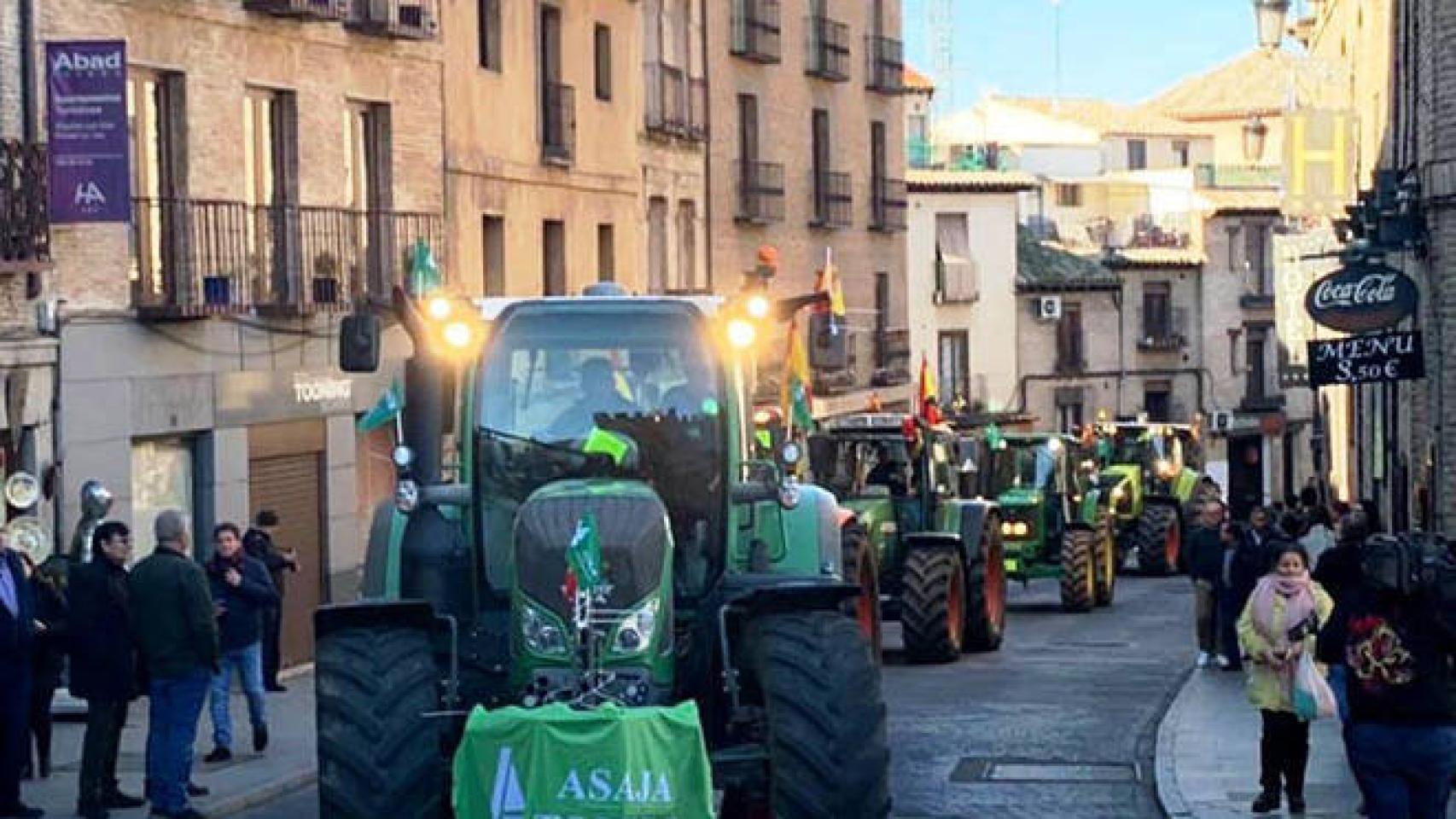 FOTO: Imagen de una 'tractorada' en Toledo (Archivo)