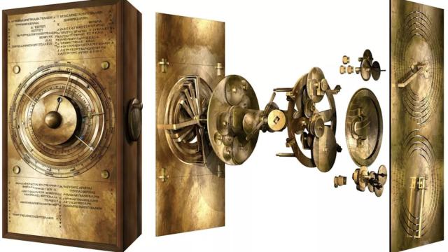 Modelo del engranaje del Cosmos del Mecanismo de Anticitera.