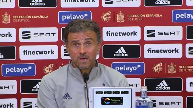 Luis Enrique, en rueda de prensa